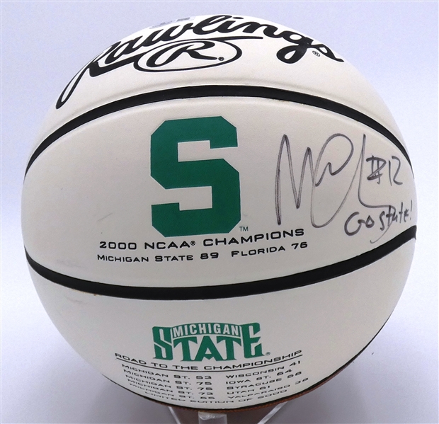 Mateen Cleaves Autographed 2000 MSU Champs Basketball