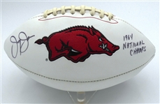 Jerry Jones Autographed Arkansas Football
