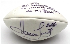 Howie Long Autographed Football
