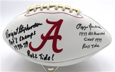 Dwight Stephenson & Ozzie Newsome Autographed Alabama Football