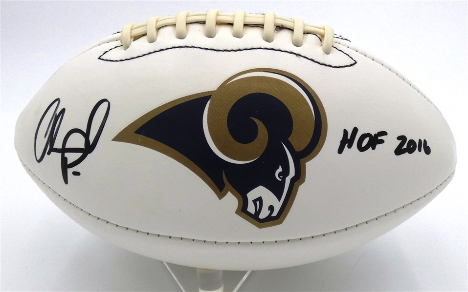 Orlando Pace Autographed Rams Football