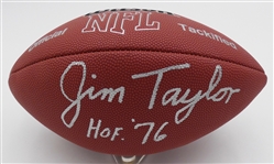 Jim Taylor Autographed Replica NFL Football
