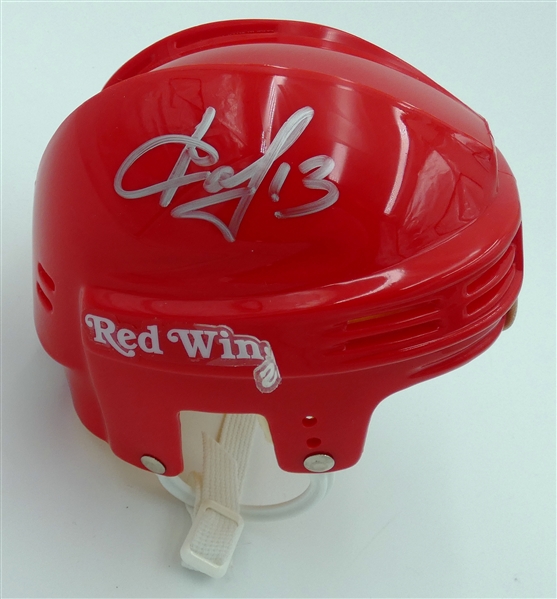 Pavel Datsyuk Autographed Mini Helmet