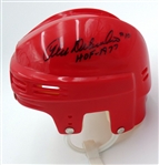 Ted Lindsay & Alex Delvecchio Autographed Mini Helmet