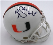 Kevin Williams Autographed Miami Mini Helmet
