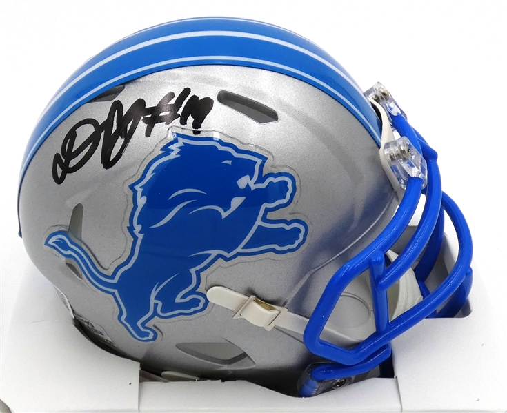 Donovan Peoples-Jones Autographed Lions Mini Helmet