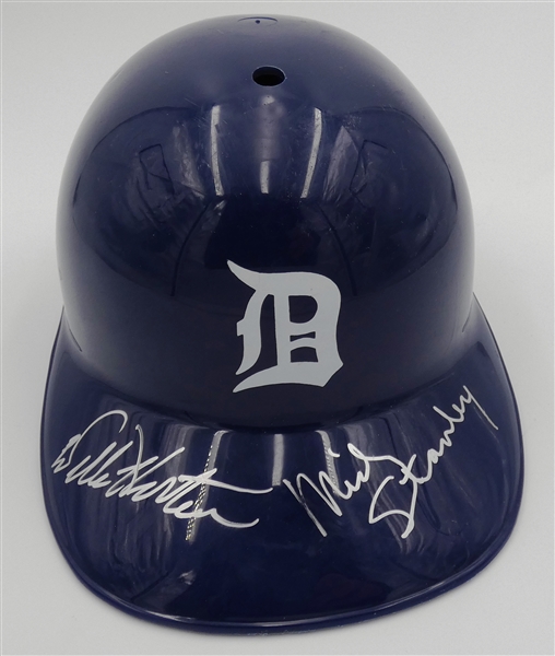 Mickey Stanley & Willie Horton Autographed Tigers Replica Bating Helmet