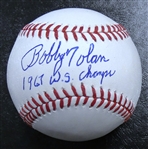 Bobby Tolan Autographed Baseball