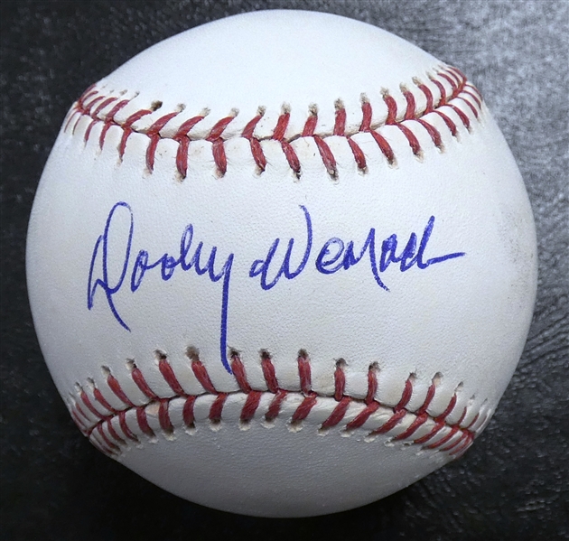 Dooley Womack Autographed Baseball