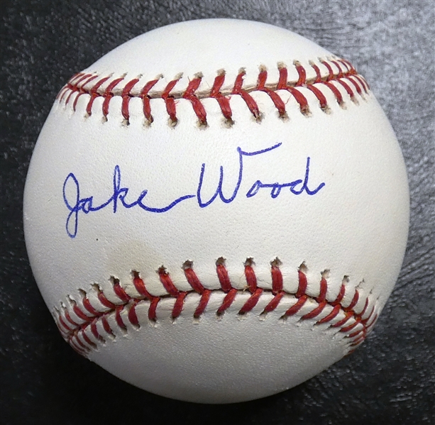 Jake Wood Autographed Baseball