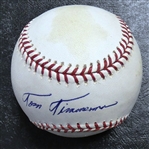 Tom Timmermann Autographed Baseball