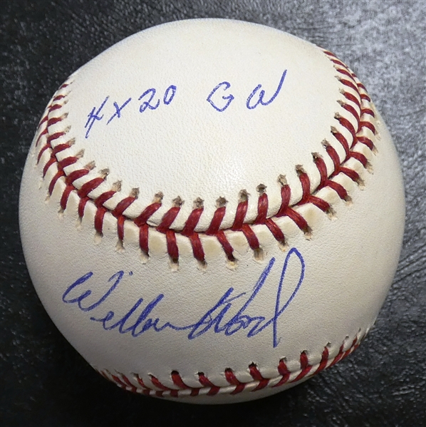 Wilbur Wood Autographed Baseball