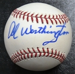Al Worthington Autographed Baseball