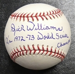 Dick Williams Autographed Baseball
