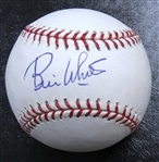 Bill White Autographed Baseball