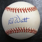 Ed Watt Autographed Baseball