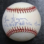 Leon Wagner Autographed Baseball