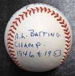 Mickey Vernon Autographed Baseball