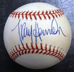 Larry Herndon Autographed Baseball