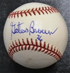 Gates Brown Autographed Vintage Mac Phail Baseball