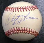 Chet Lemon Autographed Baseball
