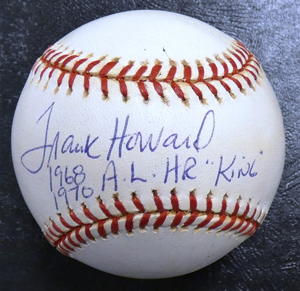 Frank Howard Autographed Baseball