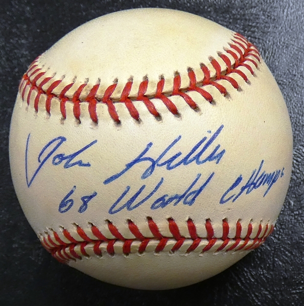 John Hiller Autographed Baseball