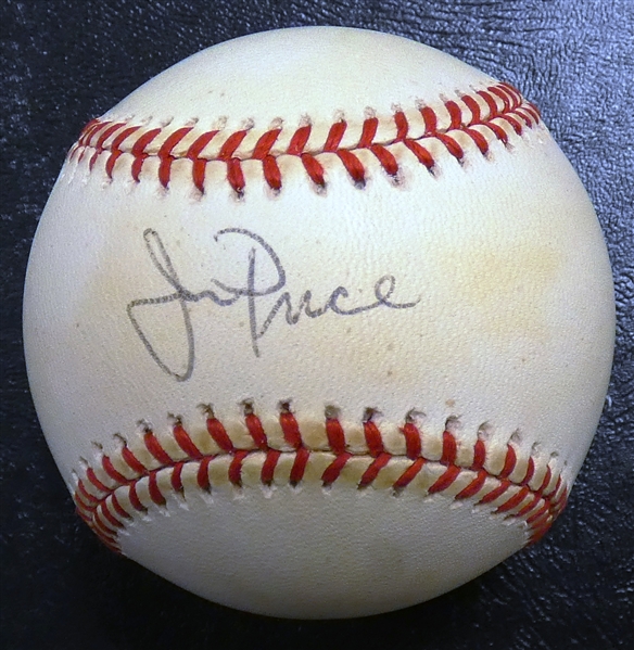 Jim Price Autographed Baseball