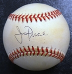 Jim Price Autographed Baseball