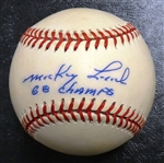 Mickey Lolich Autographed Baseball w/ 68 Champs