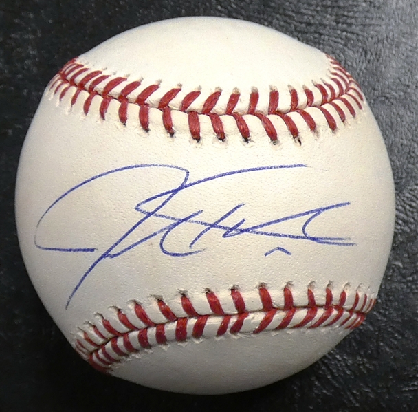 Josh Hamilton Autographed Baseball
