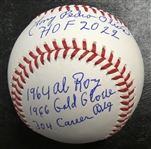Tony Oliva Autographed Stat Baseball (6 Inscriptions)