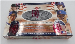 2003 Fleer Hot Prospects Baseball Hobby Box