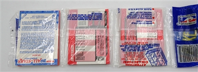1989/90 Fleer Basketball Rack Pack (Malone, Bird, Cartwright Showing)
