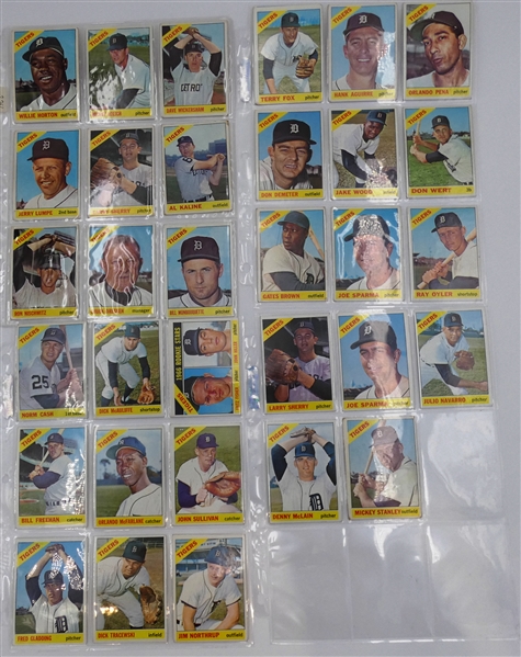 1966 Topps Detroit Tigers Lot