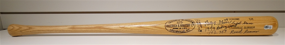 Ralph Garr Autographed Multi Inscribed Bat
