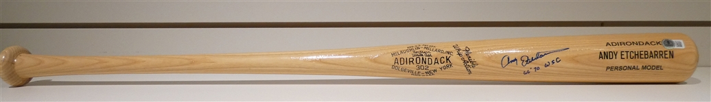 Andy Etchebarren Autographed Bat