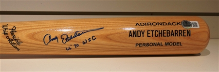 Andy Etchebarren Autographed Bat