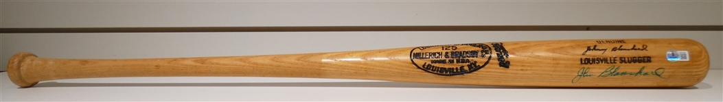 Johnny Blanchard Autographed Bat