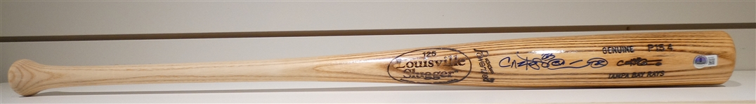 Carlos Pena Autographed Bat