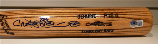 Carlos Pena Autographed Bat