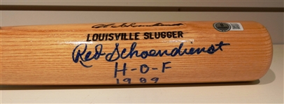 Red Schoendienst Autographed Bat