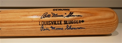 Bill Moose Skowron Autographed Bat