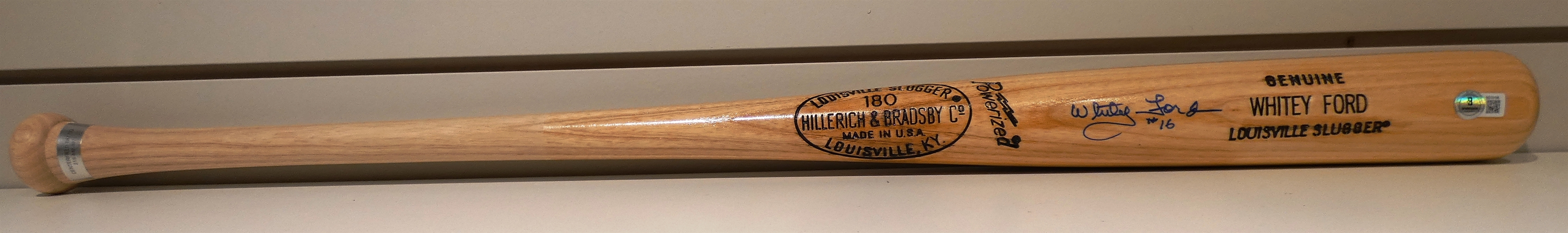 Whitey Ford Autographed Bat