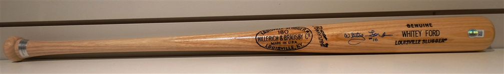 Whitey Ford Autographed Bat