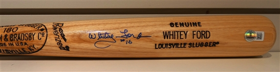 Whitey Ford Autographed Bat