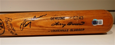Larry Brown Autographed Bat