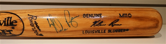 Nolan Ryan Autographed Bat