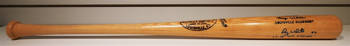Roy White Autographed Bat