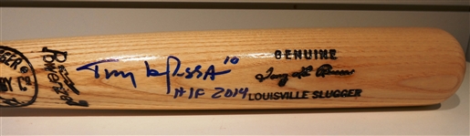 Tony LaRussa Autographed Bat